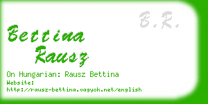 bettina rausz business card